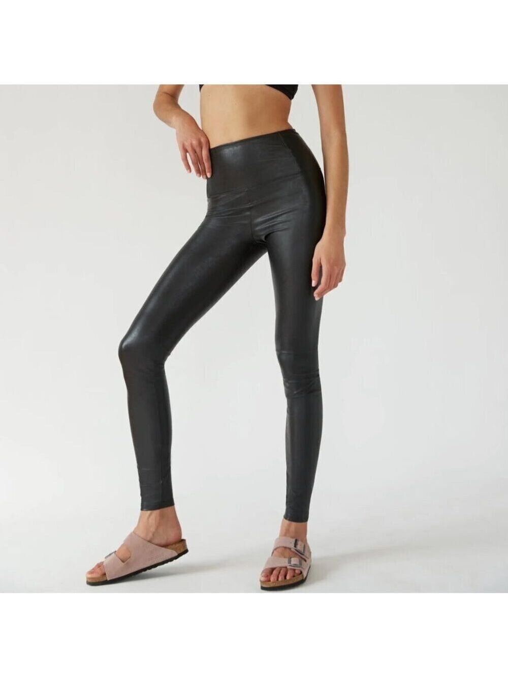 ARITZIA Wilfred Free Daria Vegan Faux Leather Leggings High-Waisted Black XXS